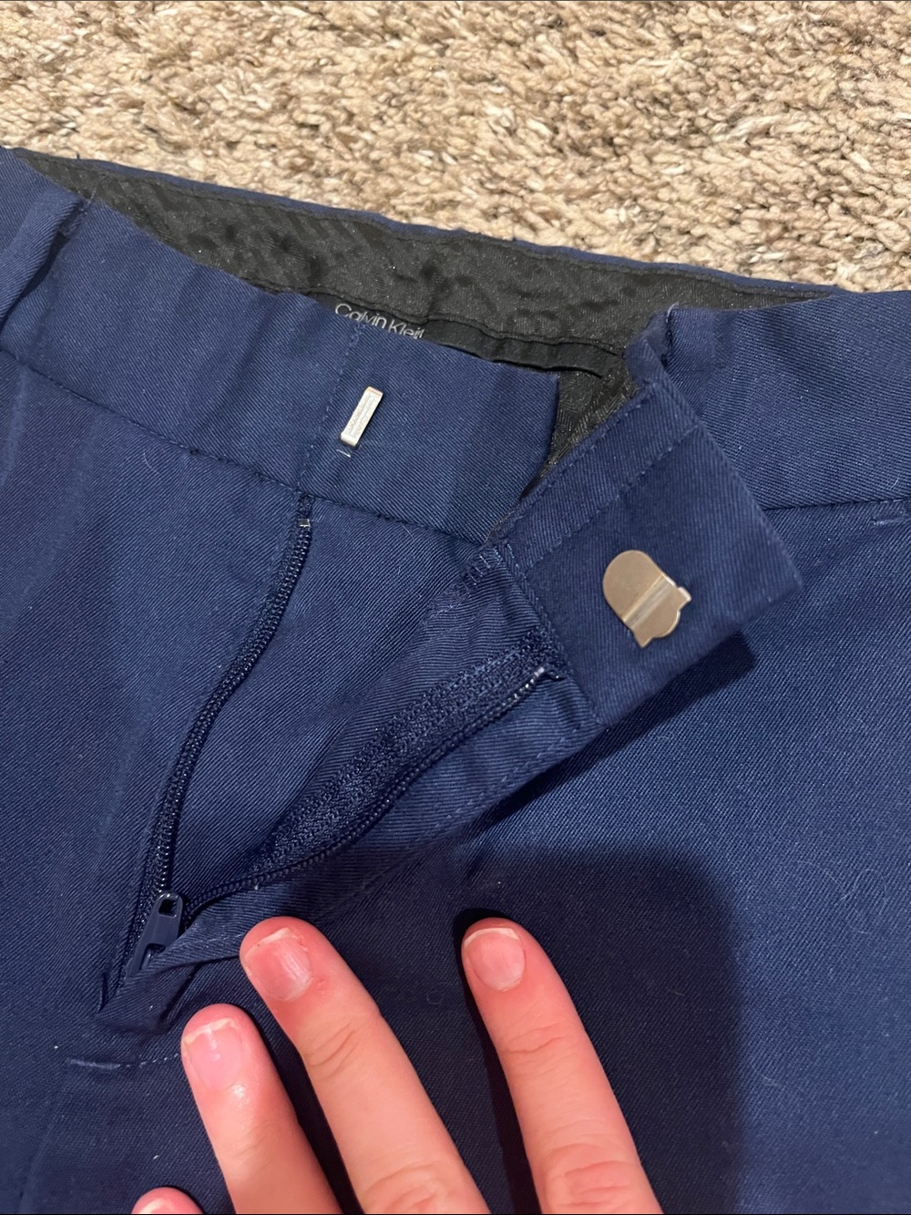 Calvin Klein Boys Navy Blue Full Suit - Picture 8 of 16